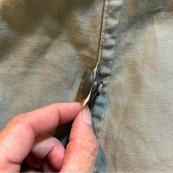 Marine Layer Kelly Belted Trench Coat Faded Sage/Olive Green Size Small - Picture 16 of 16